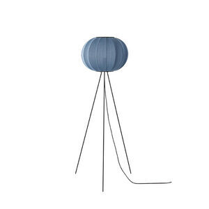 Made By Hand - Gulvlampe - Knit-Wit 45 Round Floor High - Blue Stone